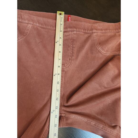 Spanx By Sara Blakely Womens Rustic Pink Red Stretch High Rise Ankle Jeggings 2X - Picture 6 of 7